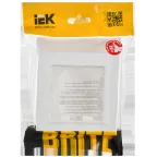 BRITE Рамка 1-местная IP44 РУ-1-БрАБ-44 арктический белый IEK
