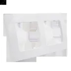 Рамка двухместная, скрытой установки, цвет белый