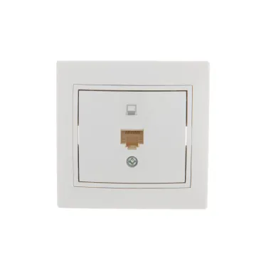 MIRA Розетка компьютерная RJ45x1 белая