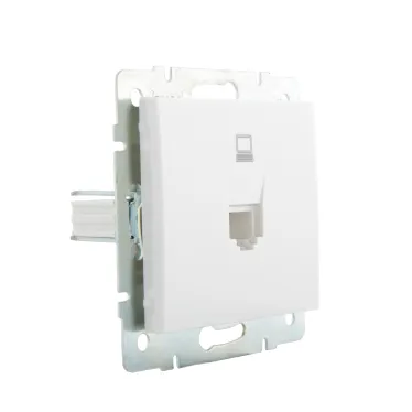 Розетка RAIN компьютерная белая механизм