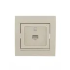 DERIY Розетка RJ45 крем