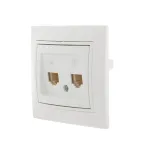 Мира Розетка RJ 45 + RJ 11 белый с вставкой белый