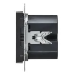 BRITE Розетка USB A+C 45Вт высокоскоростная зарядка РЮ11-2-БрЧ черный IEK