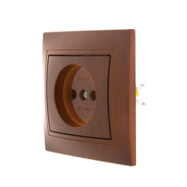 MIRA Розетка без заземления сосна