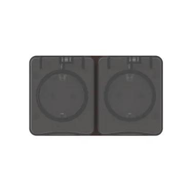 AtlasDesign PROFI IP54 О/У РОЗЕТКА с заземлением со шторками 16А 250В, КОРИЧНЕВЫЙ