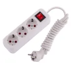 Удлинитель 3х2м с заземлением с выключателем