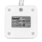 Удлинитель серии Standard c с заземлением шнур 1,5м 2 гнезда 3 USB 16А Белый ТМ Uniel S-GCD2-1,5SBU WHITE