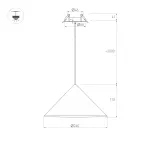 Светильник светодиодный SP-MAKOTO-R240-10W Warm2700 (BK, 36 deg, 230V, TRIAC) (ARL, IP20 Металл, 3 года)