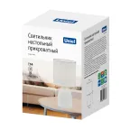 Светильник настольный декоративный под лампу Е14 40W Механический выключатель Белый ТМ UML-B305 E14 WHITE
