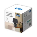 Светильник настольный декоративный под лампу Е14 40W Механический выключатель Черный ТМ UML-B304 E14 BLACK