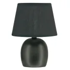 Светильник настольный декоративный под лампу Е14 40W Механический выключатель Черный ТМ UML-B304 E14 BLACK