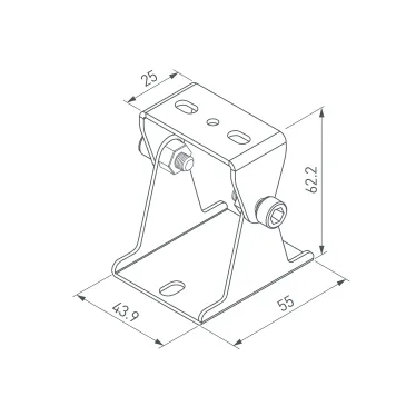 Держатель SL-LINE поворотный (ARL, Металл)