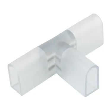 Соединитель контактный Т-образный UTC-K-32/N21 CLEAR 010 POLYBAG для светодиодных лент ULS-N21 NEON 220В, 8x16мм 2 контакта Цвет прозрачный 10 штук в пакете