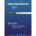 Фонарь ручной аккум/3ВтLED+5ВтCOB/zoom/Li-ion18650 1200mAh/ABS-пл/индикатор/USBшнур