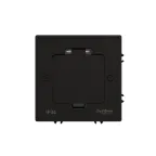 MultiDesk Лючок с розеткой 2К+З, 16А/250В, IP44 с монтажной коробкой для бетонных полов Чёрный матовый, тип MDK21