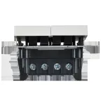 BRITE Выключатель 2-клавишный перекрестный 10А ВС10-2-3-БрАБ арктический белый IEK