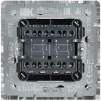 BRITE Выключатель 2-клавишный перекрестный 10А ВС10-2-3-БрАБ арктический белый IEK