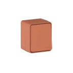 AtlasDesign PROFI IP54 О/У 1-клавишный ВЫКЛЮЧАТЕЛЬ 10 АХ, ТЕРРАКОТОВЫЙ