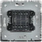 BRITE Выключатель 2-клавишный с индикацией для отелей 10А ВС10-2-9-БрАБ арктический белый IEK