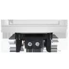 BRITE Выключатель 1-клавишный 10А в сборе ВСР10-1-0-БрАБ арктический белый IEK