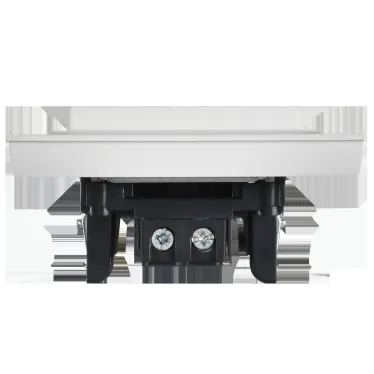 BRITE Выключатель 1-клавишный 10А в сборе ВСР10-1-0-БрАБ арктический белый IEK