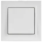 BRITE Выключатель 1-клавишный 10А в сборе ВСР10-1-0-БрАБ арктический белый IEK