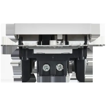 BRITE Выключатель 1-клавишный проходной 10А ВС10-1-6-БрАБ арктический белый IEK