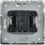 BRITE Выключатель 1-клавишный самовозвратный 10А ВС10-1-4-БрАБ арктический белый IEK