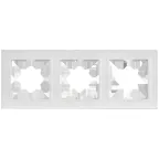 BRITE Рамка 3-местная РУ-3-БрАБ арктический белый IEK