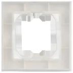 BRITE Рамка 1-местная IP44 РУ-1-БрАБ-44 арктический белый IEK