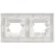 BRITE Рамка 2-местная IP44 РУ-2-БрАБ-44 арктический белый IEK