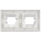 BRITE Рамка 2-местная IP44 РУ-2-БрАБ-44 арктический белый IEK