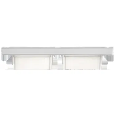 BRITE Рамка 2-местная IP44 РУ-2-БрАБ-44 арктический белый IEK