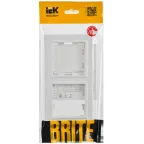 BRITE Рамка 2-местная РУ-2-БрАБ арктический белый IEK