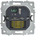 BRITE Розетка USB C 65Вт высокоскоростная зарядка РЮ12-1-БрБ белый IEK