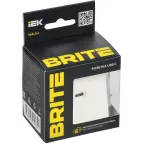 BRITE Розетка USB C 65Вт высокоскоростная зарядка РЮ12-1-БрАБ арктический белый IEK