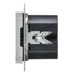 BRITE Розетка USB A+C 45Вт высокоскоростная зарядка РЮ11-2-БрА алюминий IEK