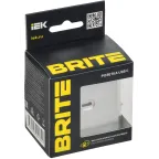 BRITE Розетка USB C 65Вт высокоскоростная зарядка РЮ12-1-БрА алюминий IEK
