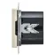 BRITE Розетка USB A+C 45Вт высокоскоростная зарядка РЮ11-2-БрКр бежевый IEK