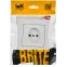 BRITE Розетка 1-местная без заземления без защитных шторок 10А в сборе РСР10-1-0-БрАБ арктический белый IEK