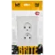 BRITE Розетка 2-местная без заземления без защитных шторок 10А в сборе РС12-2-БрАБ арктический белый IEK