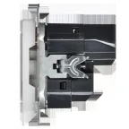 BRITE Розетка 1-местная с заземлением с защитными шторками 16А с USB A+C 18Вт РЮш11-1-БрАБ арктический белый IEK