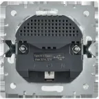 BRITE Розетка 1-местная с заземлением с защитными шторками 16А с USB A+C 18Вт РЮш11-1-БрАБ арктический белый IEK