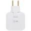 Тройник электрический поворотный на 2 розетки + 2USB 10А белый SPF-2-FL-USB