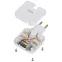 Тройник электрический поворотный на 2 розетки + 2USB A+C 10А белый SPF-2-FL-USBC