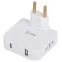 Тройник электрический поворотный на 2 розетки + 2USB A+C 10А белый SPF-2-FL-USBC