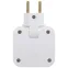 Тройник электрический поворотный на 2 розетки + 2USB A+C 10А белый SPF-2-FL-USBC