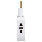 Тройник электрический поворотный на 2 розетки + 2USB A+C 10А белый SPF-2-FL-USBC