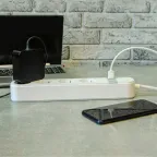 Умный сетевой фильтр Wi-Fi 1.8м ПВС 3х1,5 4 гнезда, с заземлением, 2USB Type-C 5В, 3A 16А До 3680Вт Голосовое управление приложение UnielSmart TM Unie lP-GCL4-1,8 A201/UC/WF WHITE