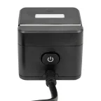 Удлинитель серии Standard с заземлением шнур 1,5м 2 гнезда 3 USB 16А держатель для телефона Черный ТМ Uniel S-GCD2-1,5SBUH BLACK
